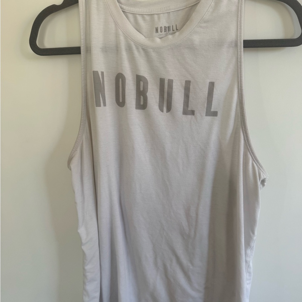 NOBULL Women's white tank L